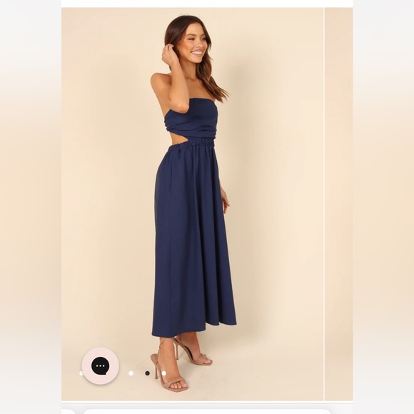 NWT navy strapless Petal and Pup dress - Picture 5 of 10